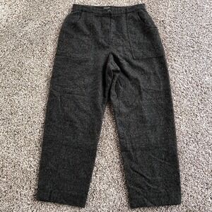 Vintage Chanel Boutique Trousers Fits (32x28) Alpaca High Rise Wide Leg Pants